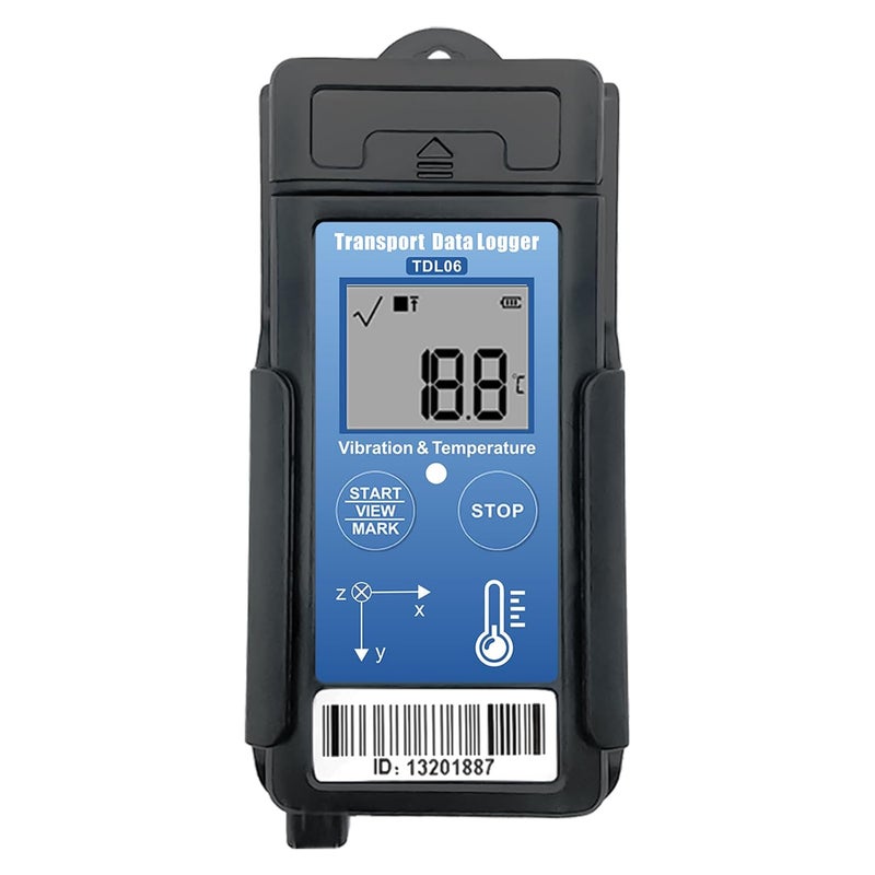 T-ZONE Vibration Data Logger 3-Axis Shock Datalogger Temperature Recorder USB,Digital Shipping Vibration Meter Auto Report 34560 Records,Transport Logger for Shock Sensitive Goods Monitor - Image 1